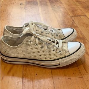 White low top Converse